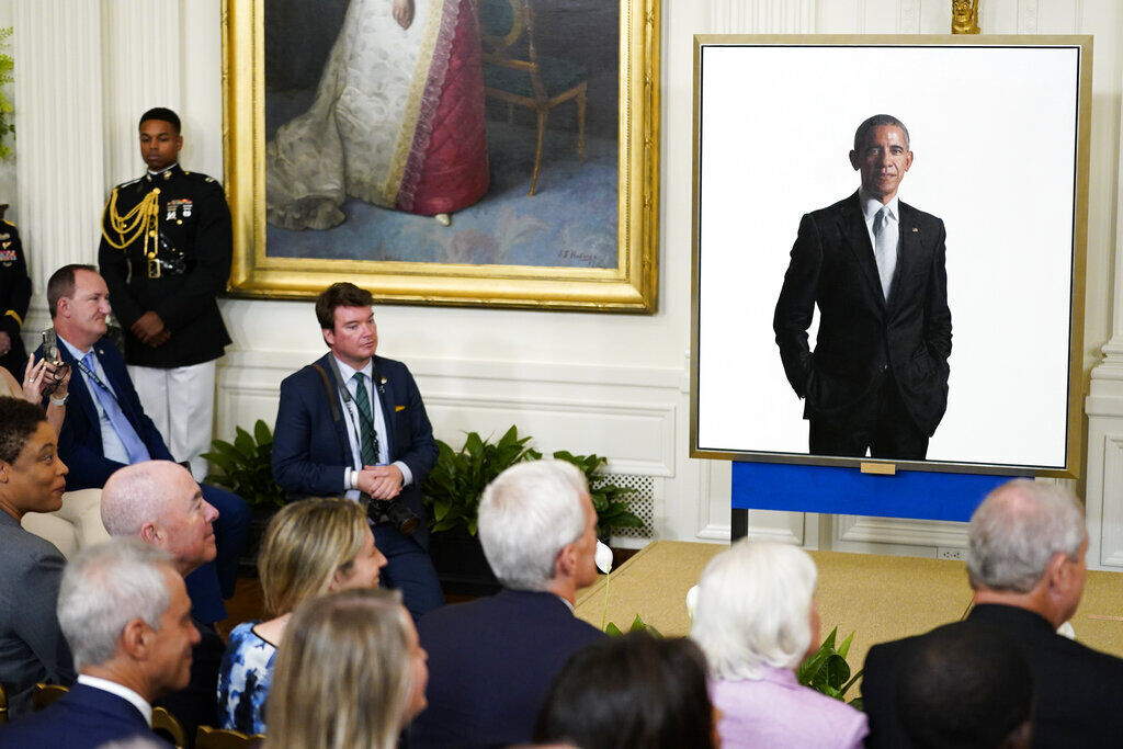 Biden Obama Portraits
